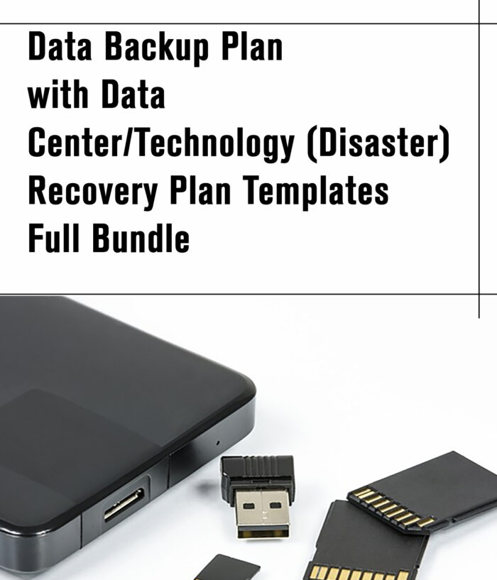 Data Backup Plan with Data Center/Technology (Disaster) Recovery Plan Templates Full Bundle