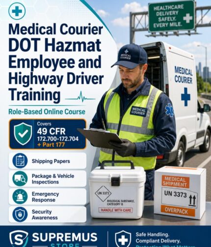Medical Courier DOT Hazmat Employee and Highway Driver Training